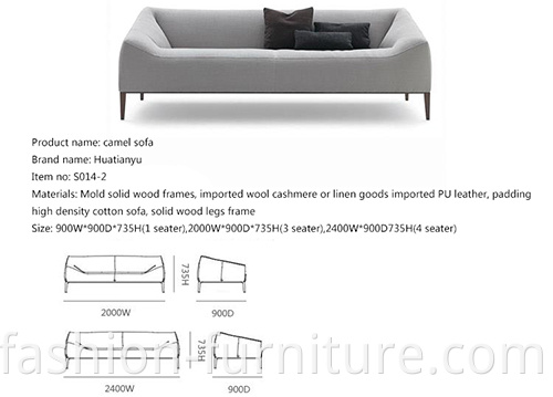 Linen Sectional Sofa Set